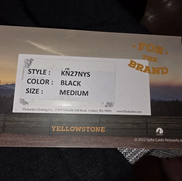 NWT Mens Yellowstone Dutton Ranch by Flyshacker Size M Wool Blend Sweater Soft - Picture 8 of 9